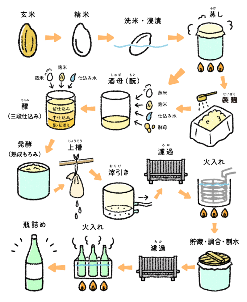 日本酒の製造工程