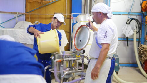 日本酒の製造風景