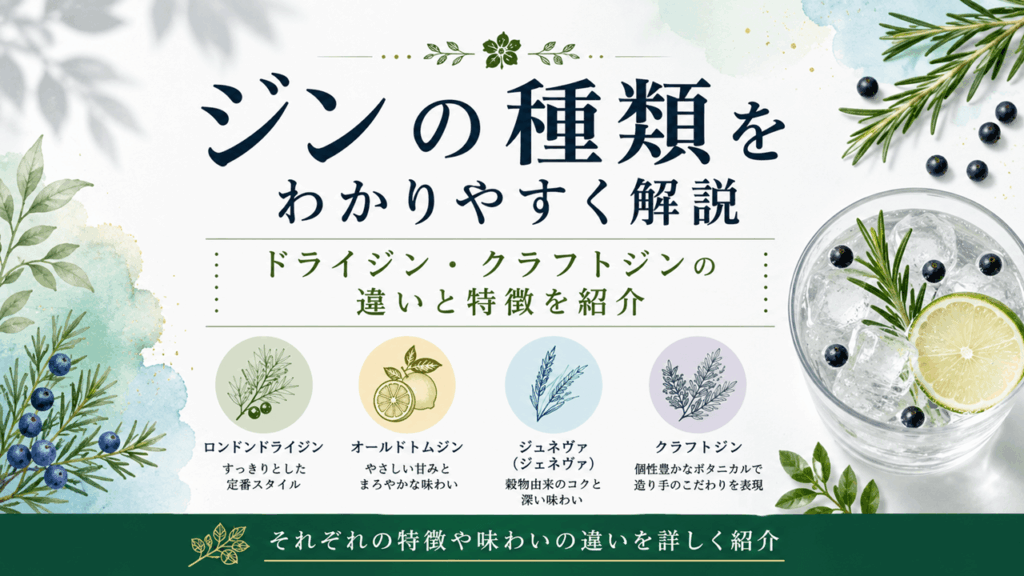 ジンの種類バナー