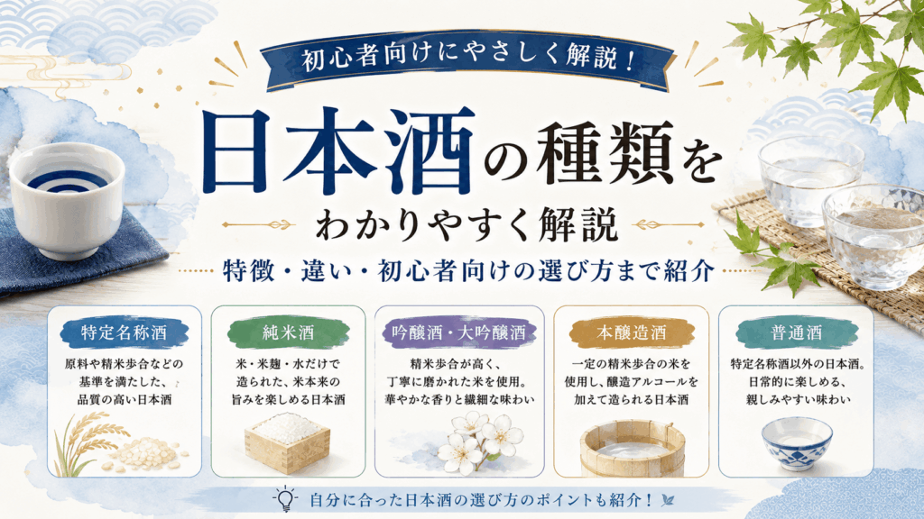 日本酒の種類バナー
