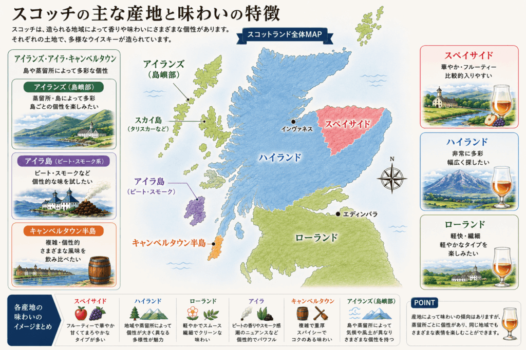 スコッチ6地域地図