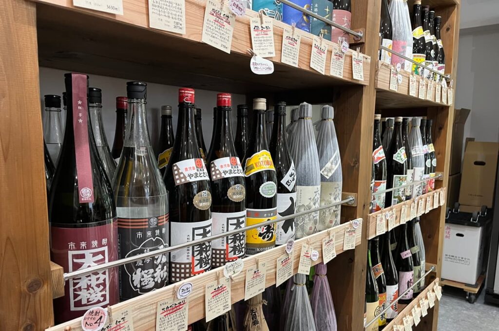 焼酎陳列