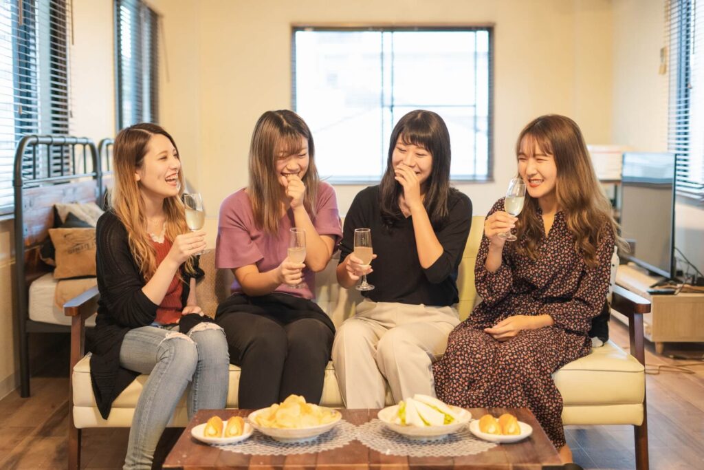 ワインで乾杯